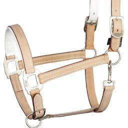 Lederhalfter cremello (Muster)